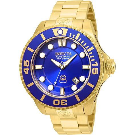 invicta submariner blue gold